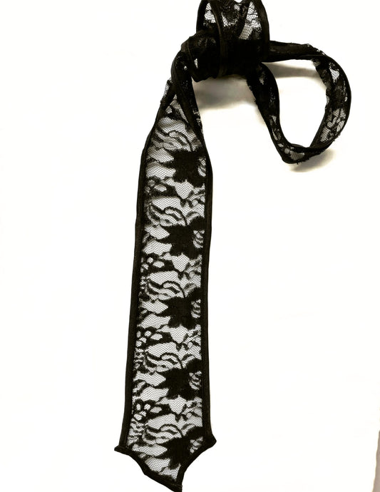 Black Lace Tie