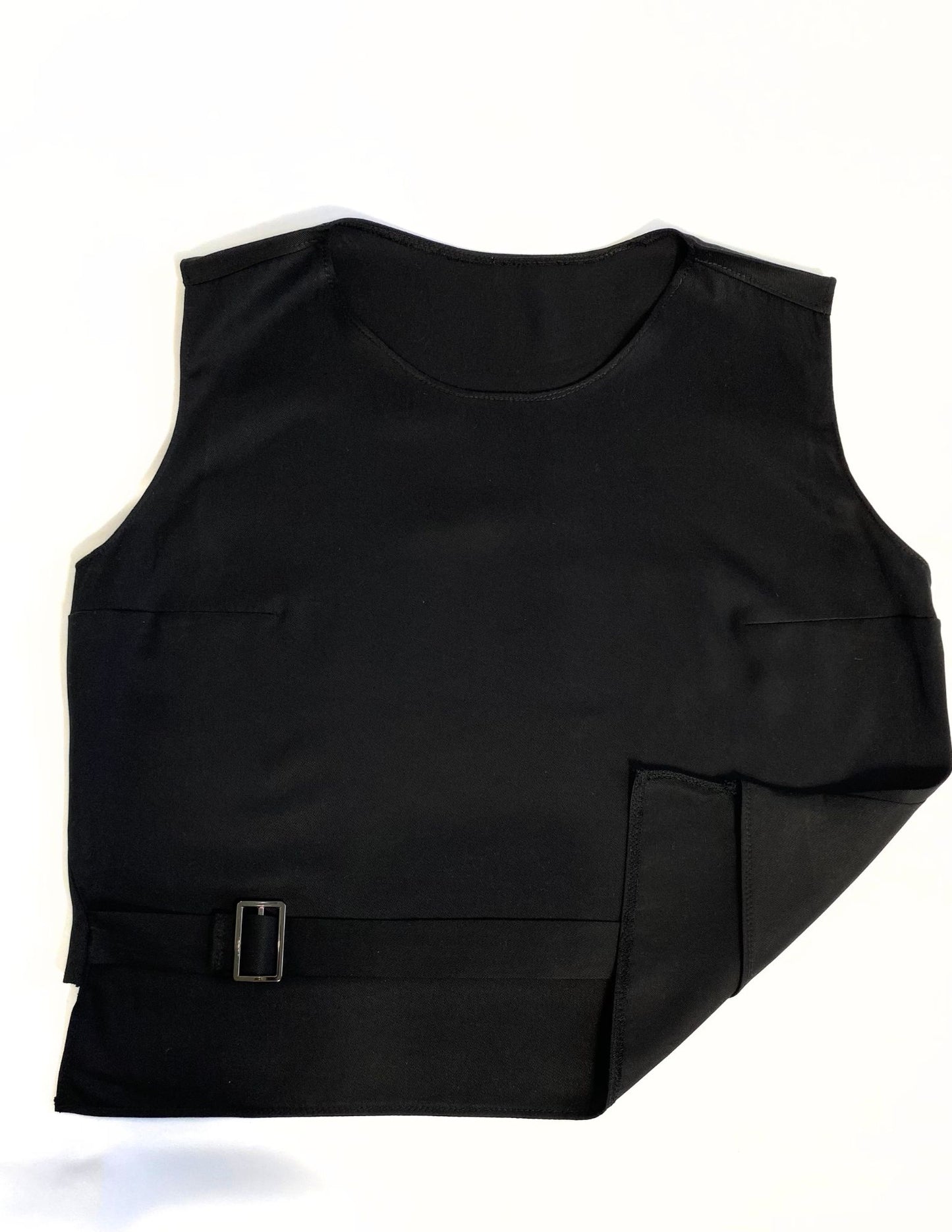 Buckled Business Sleeveless Top